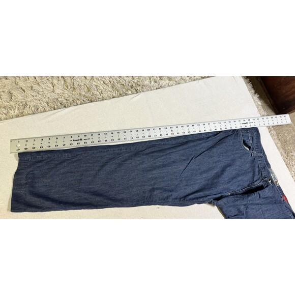Vintage Y2K Quiksilver QuikJean Men's Denim Jeans Size 36x32 Blue Wide Leg Baggy - Picture 11 of 11